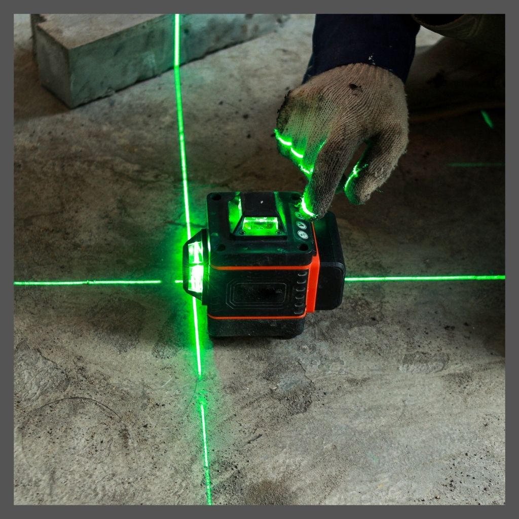 Concreto com nivelamento a laser