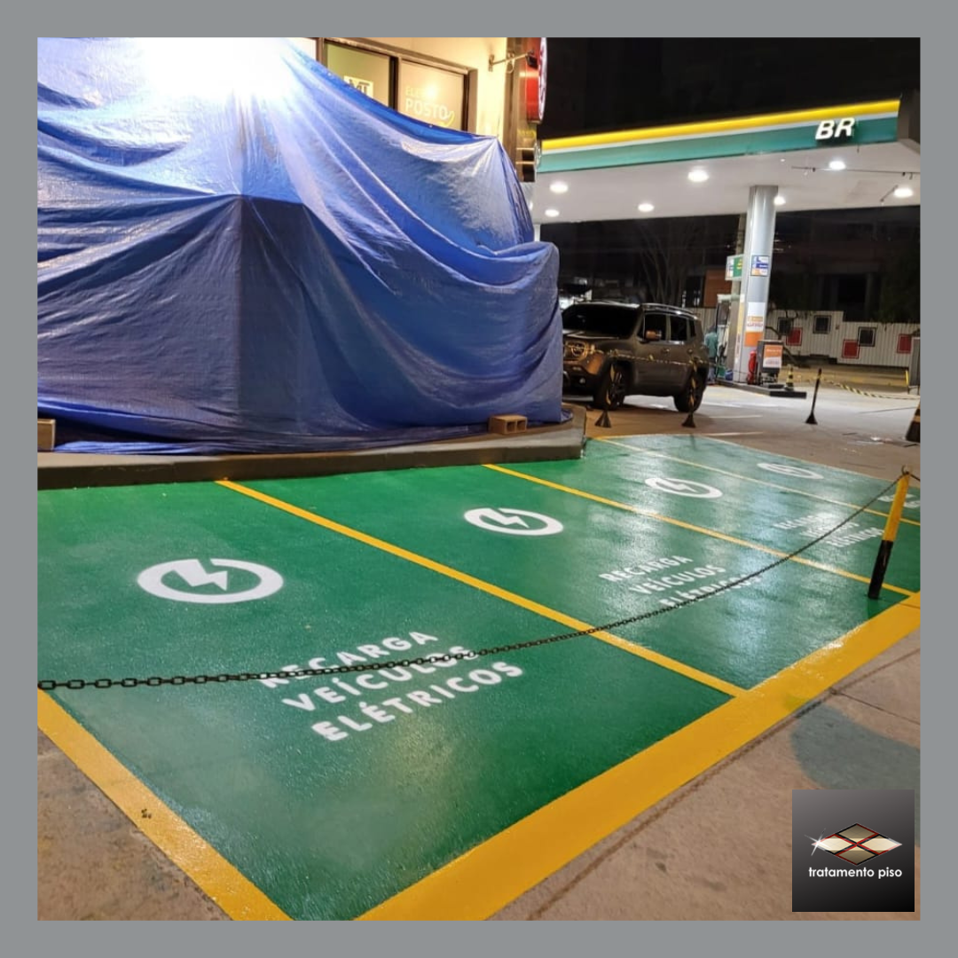 Pintura epoxi posto de gasolina